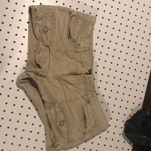 Khaki shorty shorts